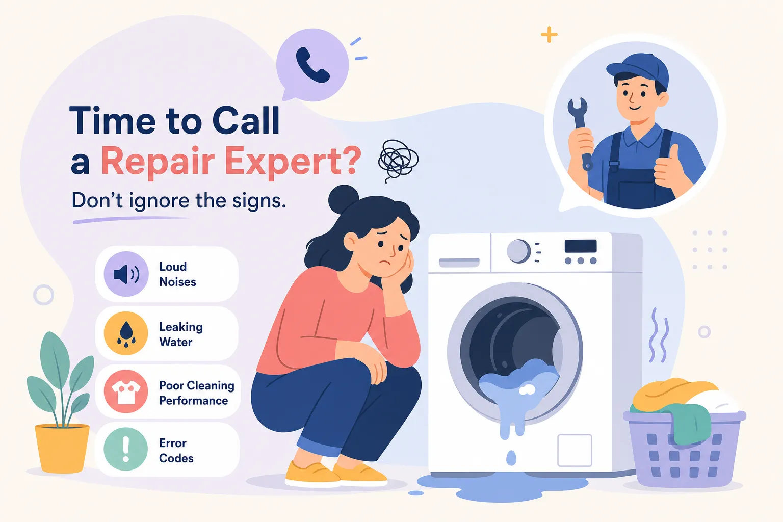 How to Know When to Call a Laundry Machine Repair Service Near Me
